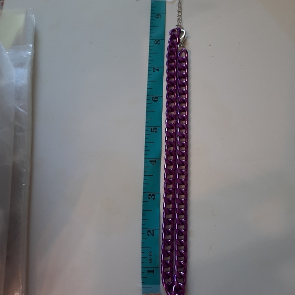 New Elegant Purple Chain Necklace - Picture 5 of 6